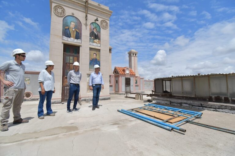 Palacio Tampieri: continúa la restauración del emblemático edificio