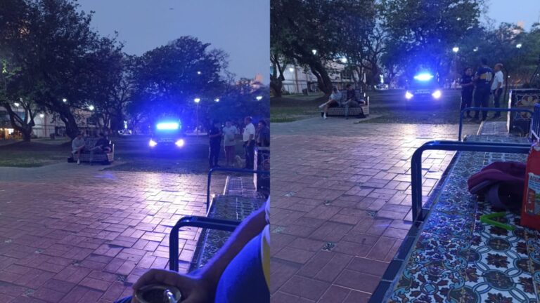 A los piedrazos y amenazas de disparos en medio de la Plaza Cívica