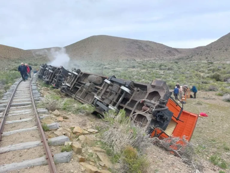 Cuatro heridos al descarrilar el histórico tren La Trochita en Río Negro