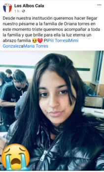 El fallecimiento de la joven conmocionó a la comunidad, que desde diferentes sectores hicieron llegar las condolencias a la familia.