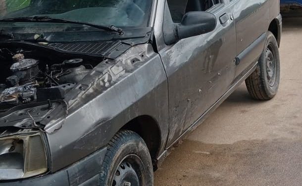 Incendio de vehículo en Sacanta: Propietario logra extinguir las llamas