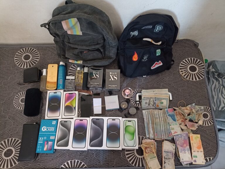 Secuestraron celulares y dinero en efectivo en un allanamiento por robo: un detenido