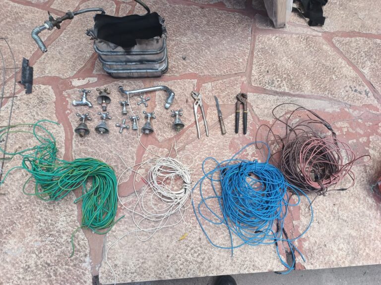 Aprehensión y recuperación de elementos en Barrio La Milka