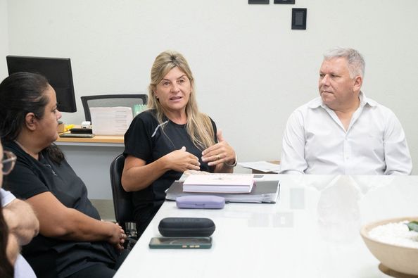  Dengue en Arroyito: Benedetti recibió a la directora del Hospital J.B Iturraspe