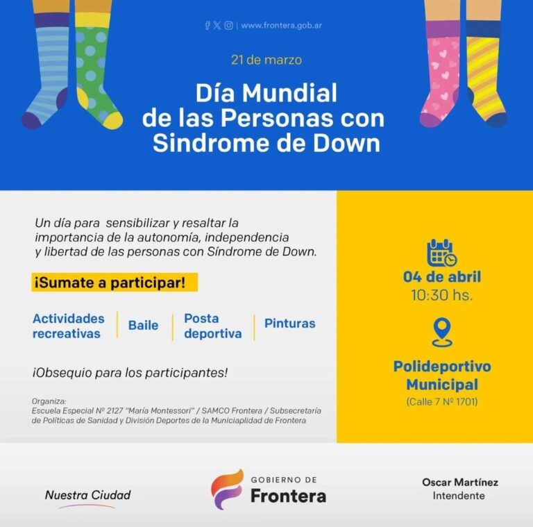 Actividad por el Día Mundial del Síndrome de Down en Frontera