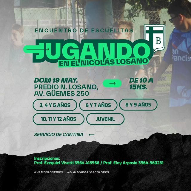 Mañana se llevará a cabo el encuentro de escuelitas de fútbol «Jugando en el Losano»