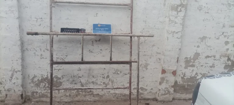 Frontera: Lo encontraron robando andamios y quedó detenido