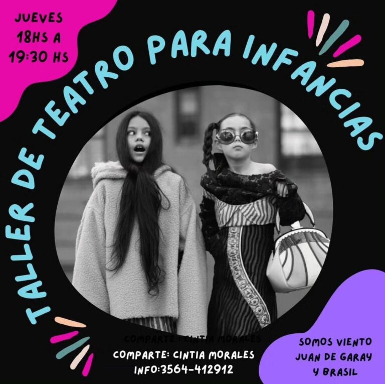 Somos Viento presenta Taller de Teatro para las Infancias