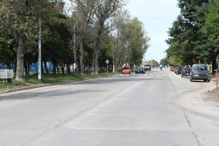 Bernarte habilitó la pavimentación en Av. Libertador Sur