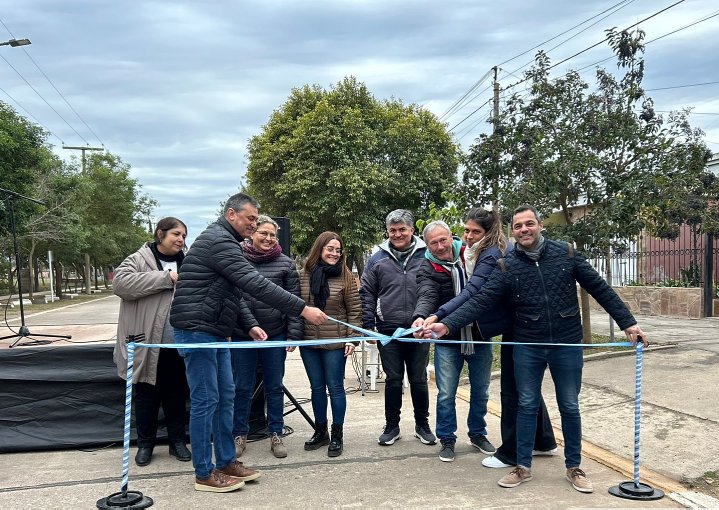 Inauguran importante obra de cloacas en Brinkmann