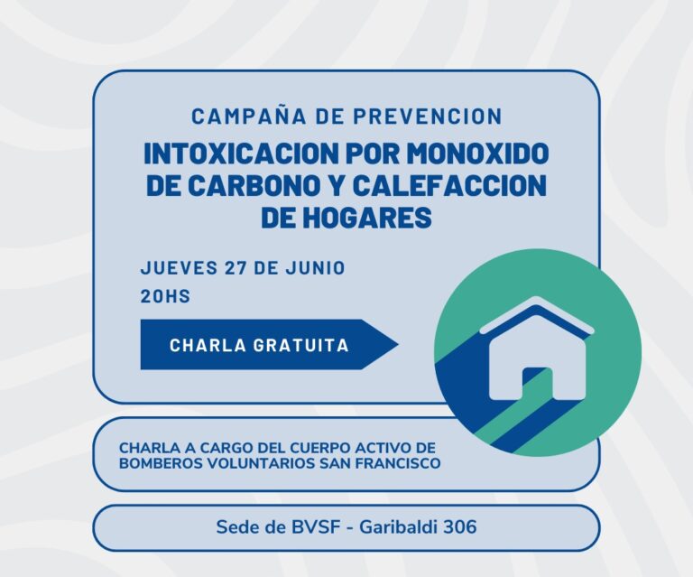 Nueva charla para prevenir la intoxicación por monóxido de carbono