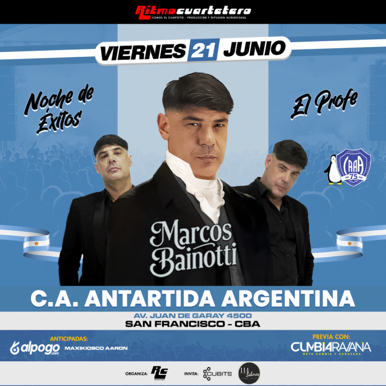 Noche de éxitos en San Francisco: vuelve Marcos Bainotti