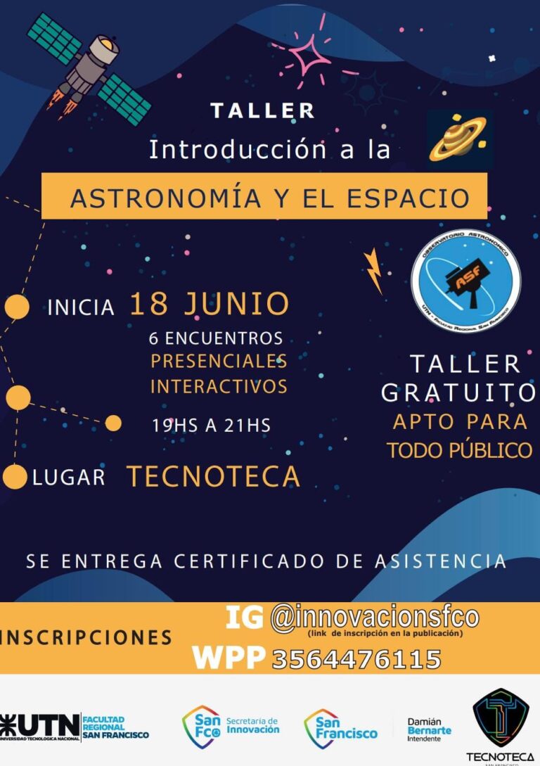 Inicia el Taller de introducción a la astronomía y el espacio