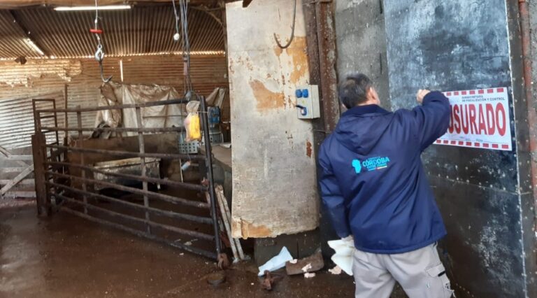 Inspecciones y clausura por faenamiento clandestino en Villa Nueva