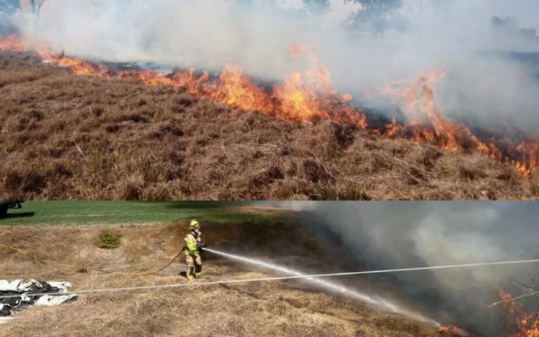 Bomberos Voluntarios controlaron 4 focos de incendio