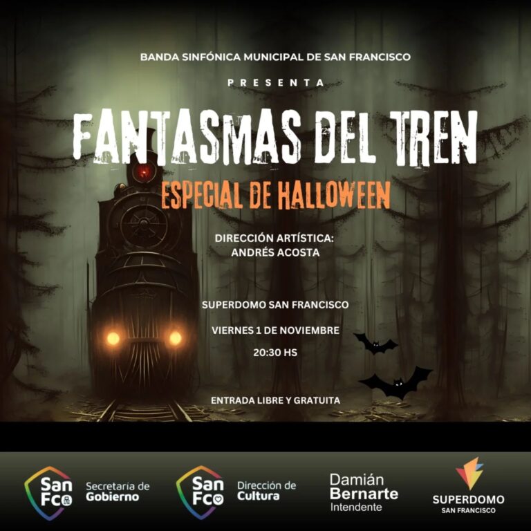 «Fantasmas en el Tren», una experiencia de terror junto a la Banda Sinfónica Municipal