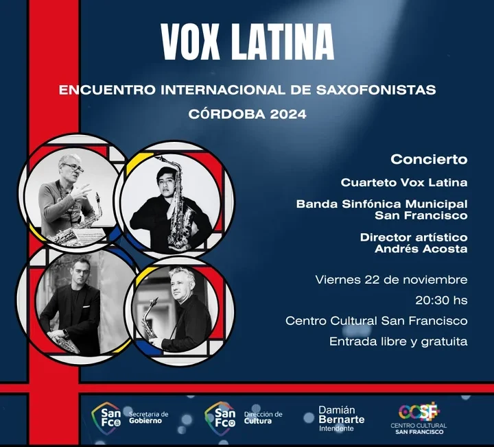 La Banda Sinfónica Municipal y Vox Latina ofrecerán un concierto gratuito en el Centro Cultural