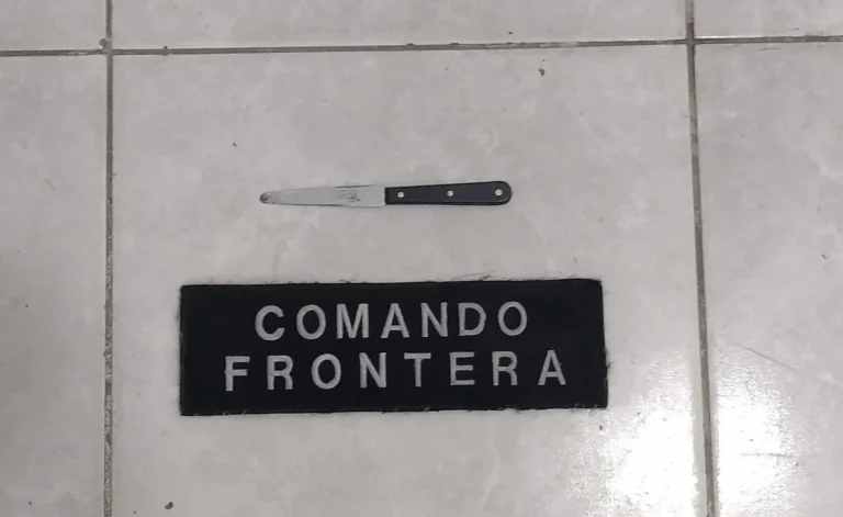 Frontera: un detenido por posesión de arma blanca y resistencia a la autoridad