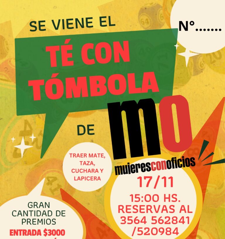 Mujeres con Oficios organiza una tarde de té y tómbola