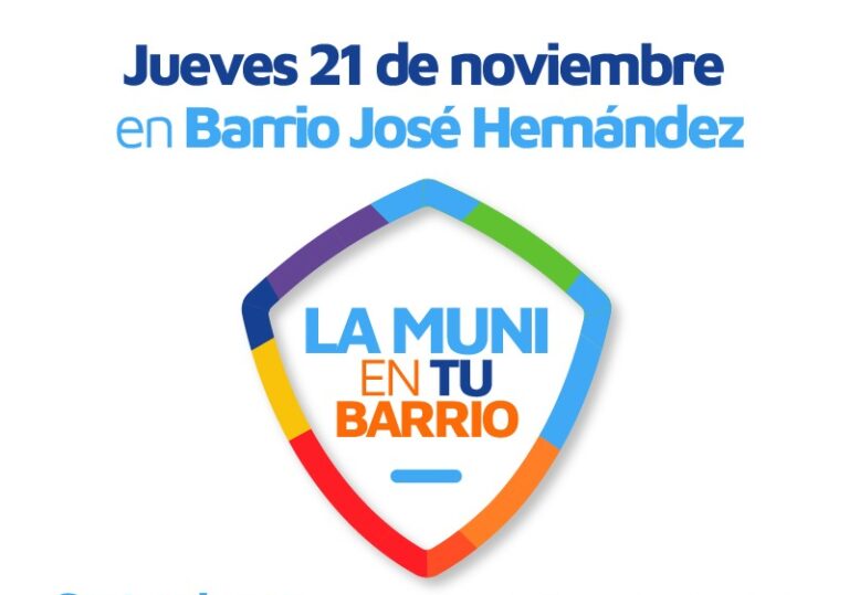 «La Muni en tu Barrio» llega a José Hernández este jueves