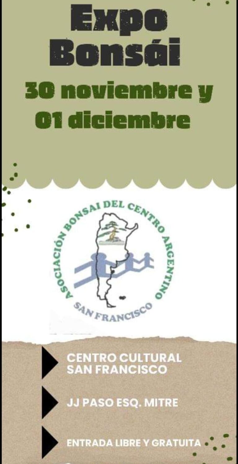 Se viene la Expo Bonsai 2024