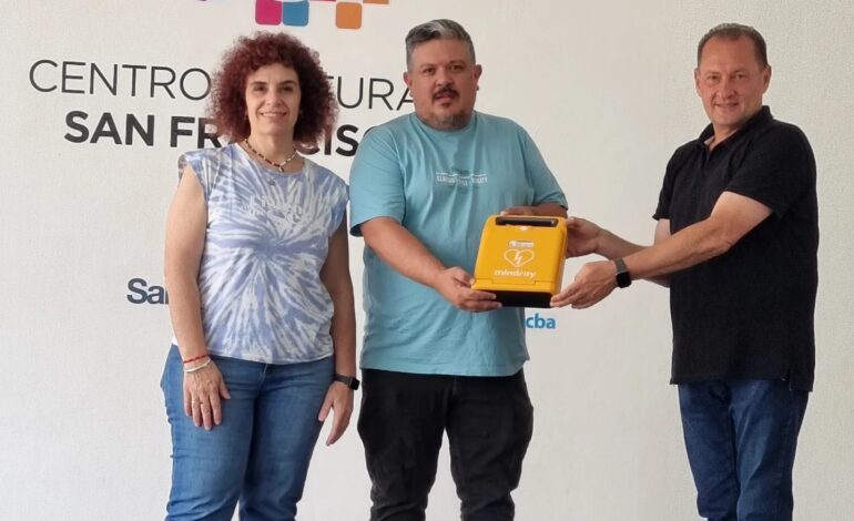  Salud y prevención: el Centro Cultural suma un desfibrilador