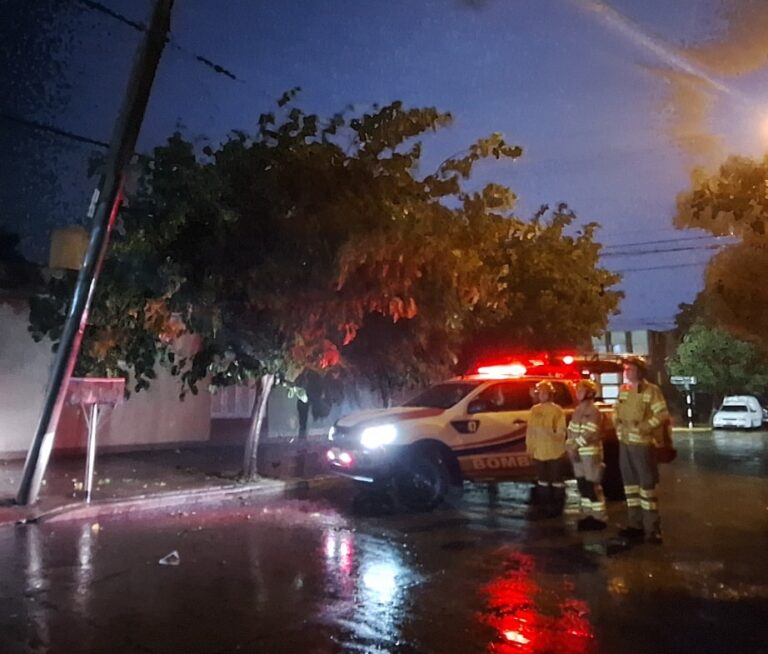 Intensa tarea de Bomberos Voluntarios tras la tormenta de anoche