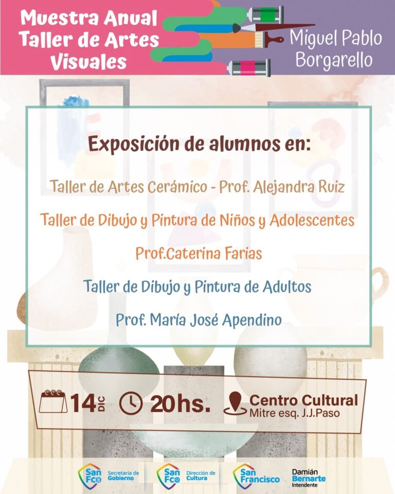 Comienza la muestra anual del Taller Municipal de Artes Visuales