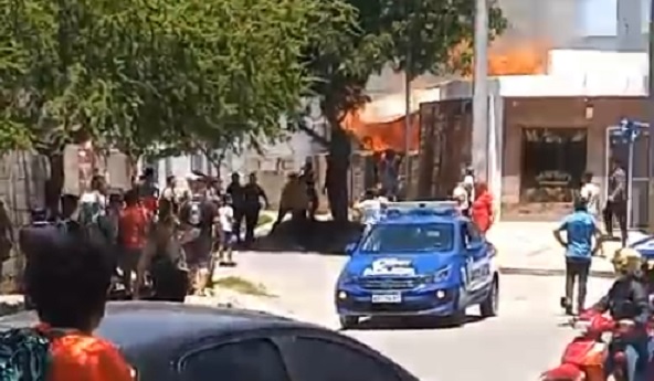 Incendio vivienda bulevar sarmiento