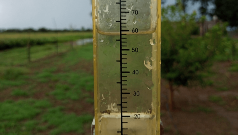 El promedio anual de lluvias se acerca a los niveles de 2023