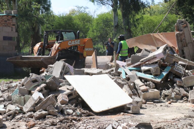 Frontera: Demolieron un búnker dedicado a la venta de drogas
