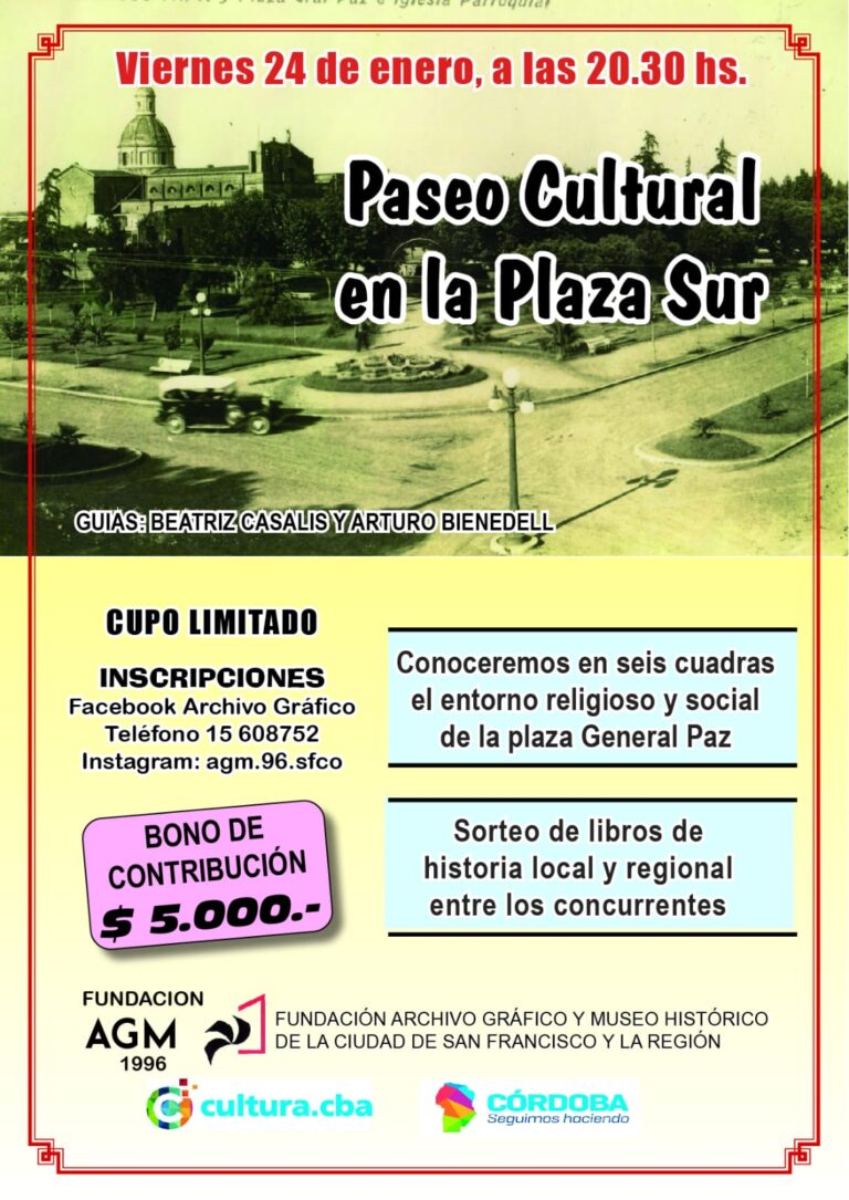 Nueva actividad del Archivo Gráfico: paseo cultural por la plaza Sur