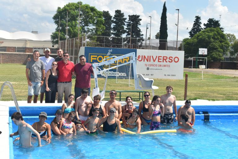 Sportivo Belgrano inaugura la primera pileta 100% inclusiva