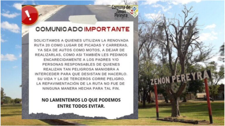 Llamativo comunicado de la Comuna de Zenón Pereyra