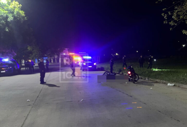 Madrugada fatal: un fallecido en choque entre motos
