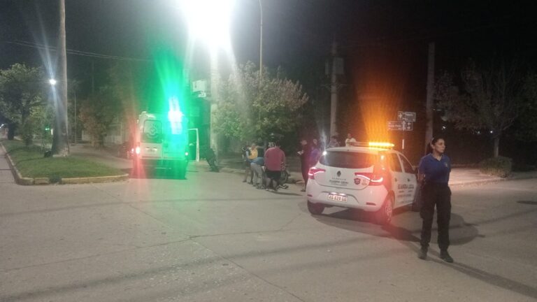 Madre e hija resultaron heridas en un accidente de tránsito