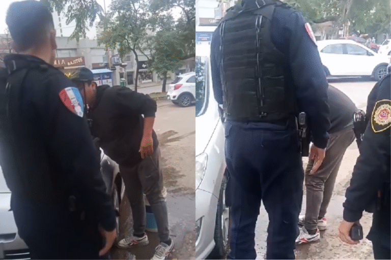 Polémica por un operativo policial contra lavacoches en el centro