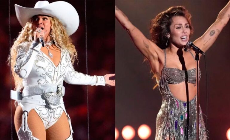 Beyoncé y Miley deslumbraron a sus fans al debutar juntas en el escenario de París con su esperado hit