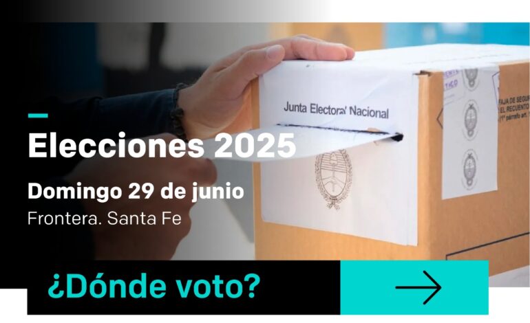 Elecciones en Frontera: dos listas compiten por tres bancas en el Concejo Deliberante