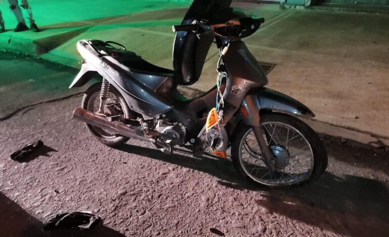 Un motociclista resultó herido tras caer en pleno centro de San Francisco