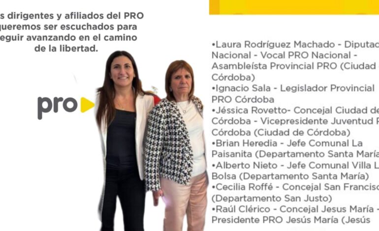 ¿Cecilia Roffé se suma a La Libertad Avanza? La concejal firmó un documento clave del PRO Córdoba