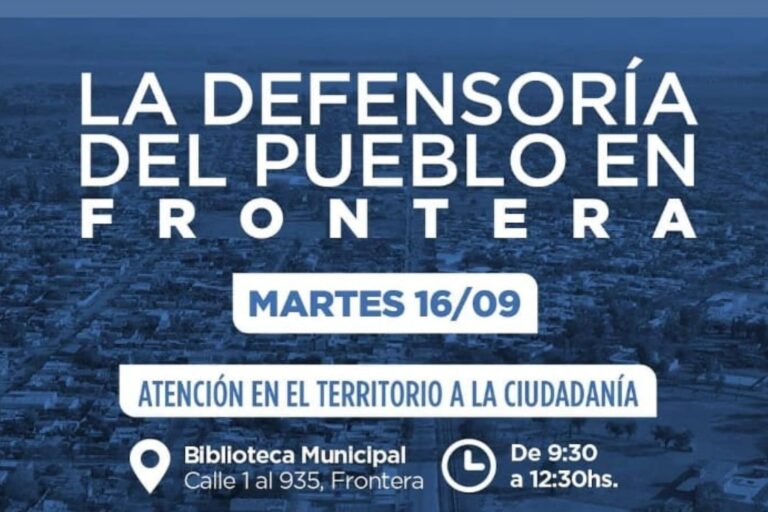 Defensoría del Pueblo brindará atención en Frontera