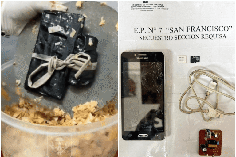San Francisco: intentaron ingresar un celular escondido en un tupper a la cárcel