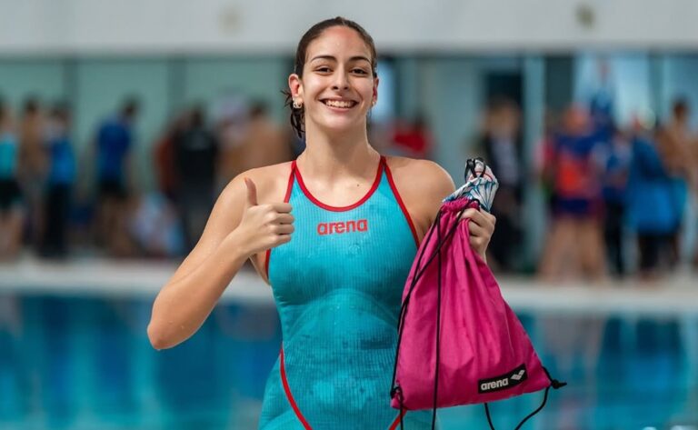 Malena Santillán compite en un torneo internacional en Brasil
