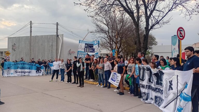 San Francisco se sumó a la Marcha Federal Universitaria