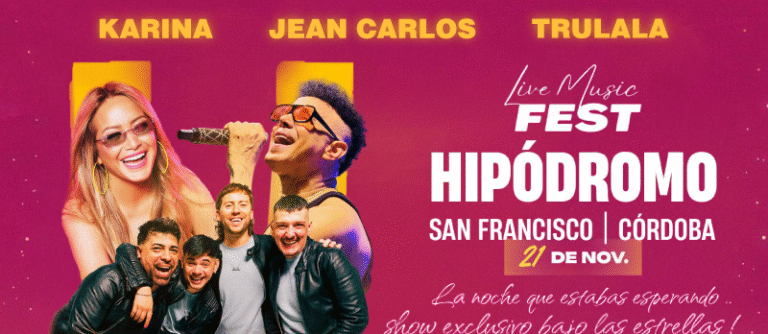 Karina, Jean Carlos y Trulalá cierran el año en San Francisco con un gran show en el Hipódromo