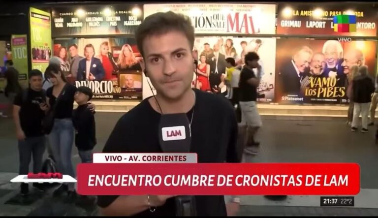 Santiago Peretti se incorporó como movilero a LAM y consolida su carrera en medios nacionales