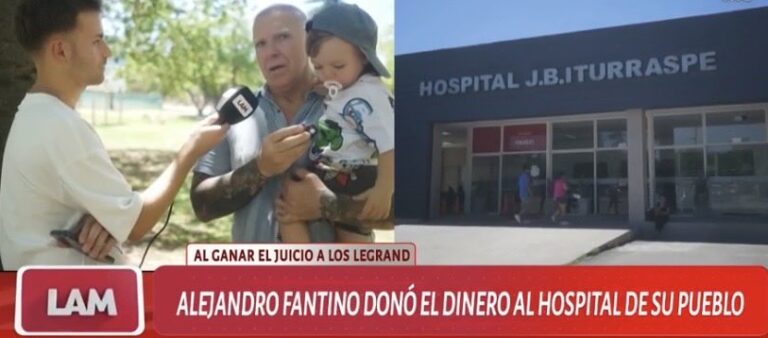 Alejandro Fantino realizará importante donación al Hospital Iturraspe de San Francisco