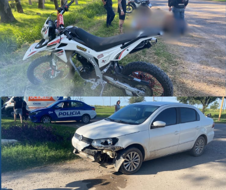 Un motociclista resultó con fracturas tras un choque cerca de Plaza San Francisco