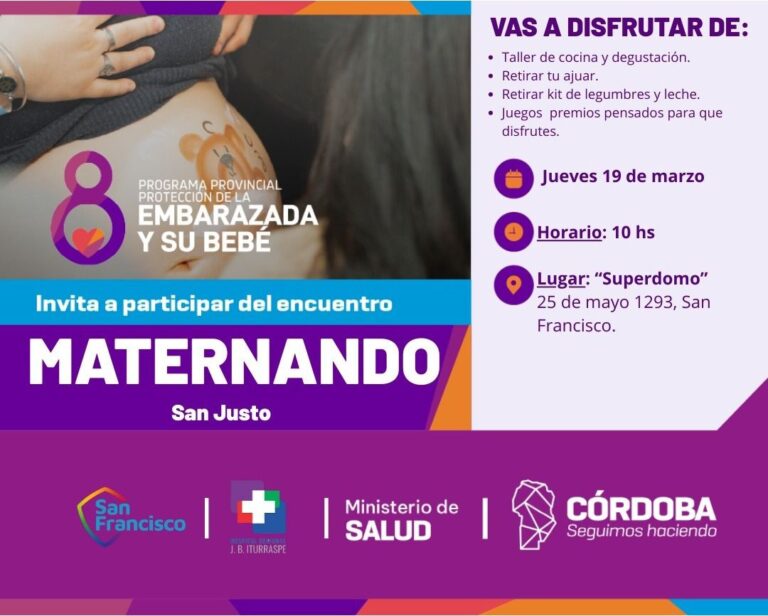 «Maternando San Justo»: un encuentro para 400 futuras mamás